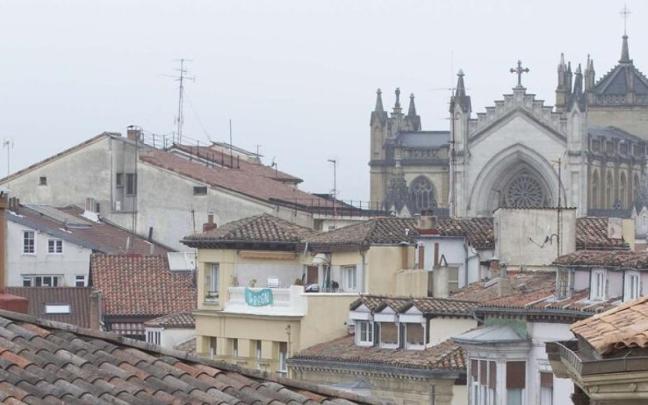 Vista del centro de Vitoria