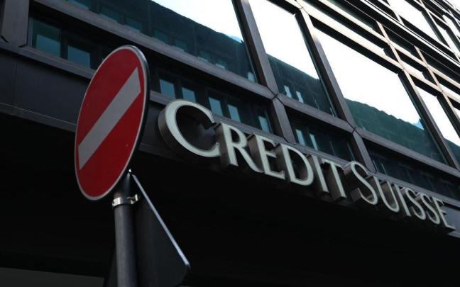 Oficina de Credit Suisse en Milán.