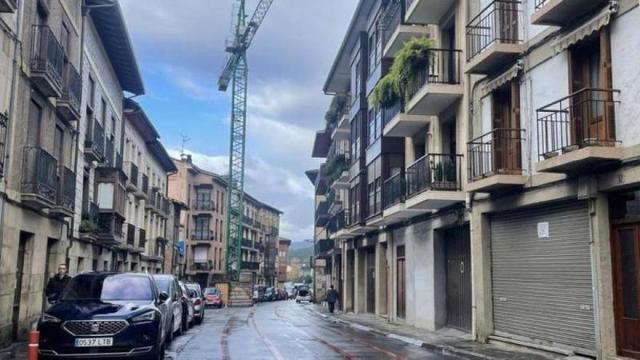 Tramo de Kale Zaharra donde se afrontará la primera fase del plan de accesibilidad.