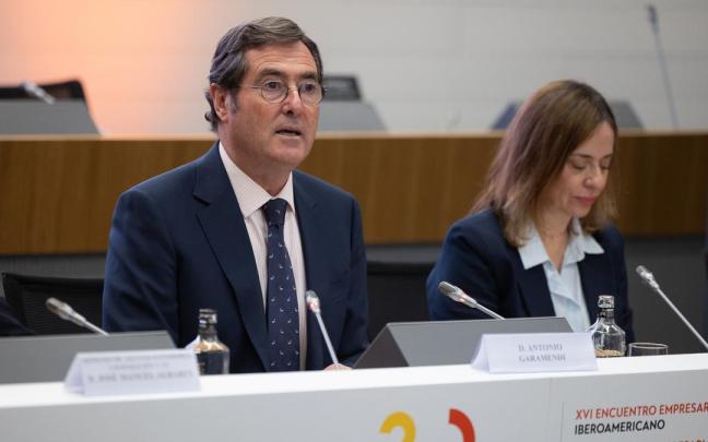 El presidente de CEOE, Antonio Garamendi.