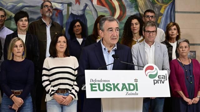 Aitor Esteban, durante su comparecencia.