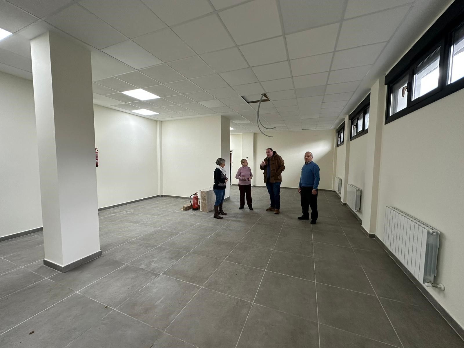 Interior del Club de jubilados San Rokezar de Laudio tras la obra de diciembre de 2022
