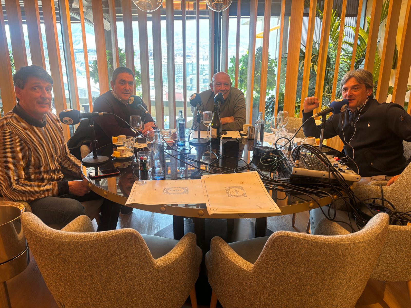 Andoni Ayarza, Iñaki Zurimendi, Víctor Llopis y José Manuel Monje. Foto: Onda Vasca