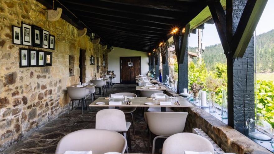 La terraza de Mendi Goikoa.