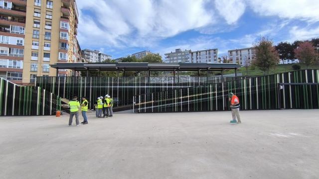 Nuevo 'parking' de Belartza, en Irun