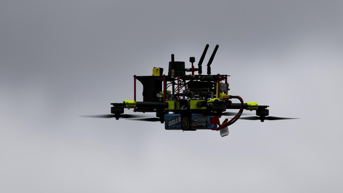 Imagen de archivo de un dron de combate ucraniano.