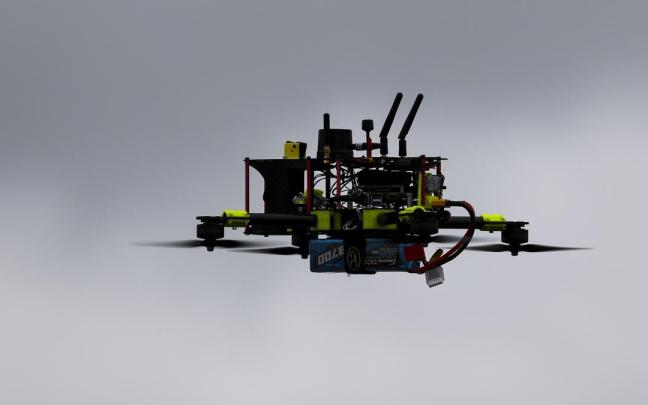 Imagen de archivo de un dron de combate ucraniano.