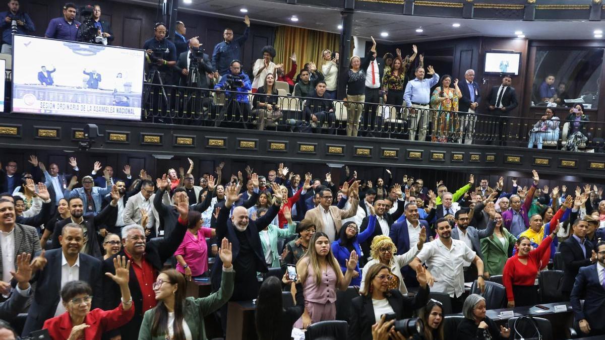 Pleno en la Asamblea Nacional de Venezuela.