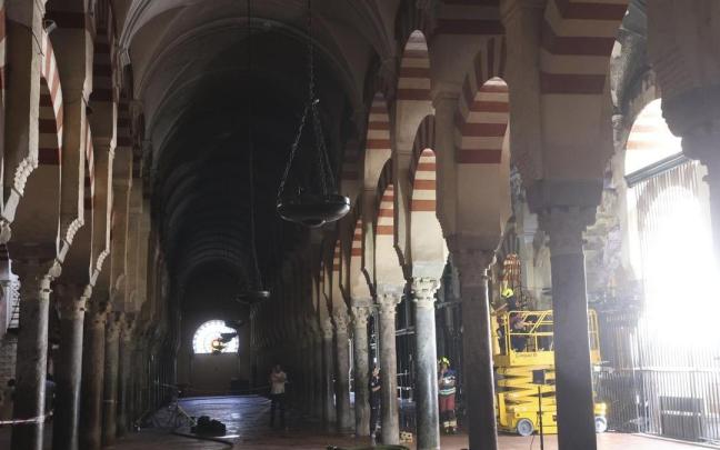 Incendio en la Mezquita-Catedral de Córdoba