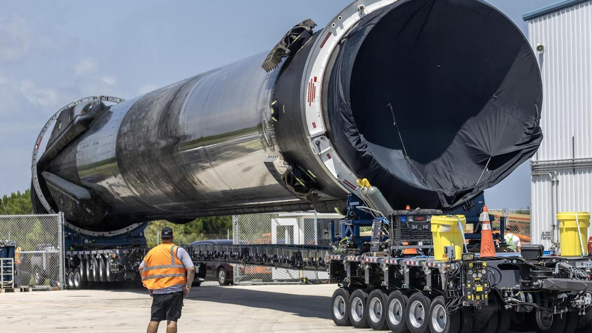 Preparaciones para el lanzamiento NASA's SpaceX Crew-7