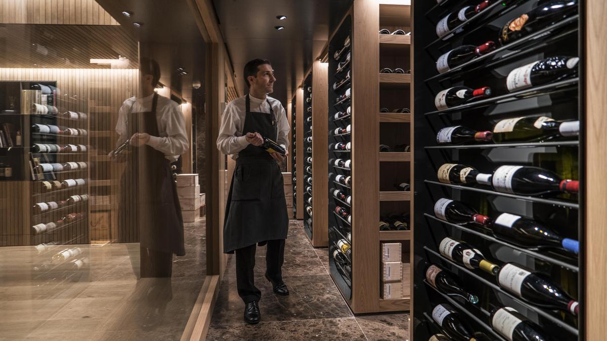 La bodega del restautante donostiarra Akelarre.