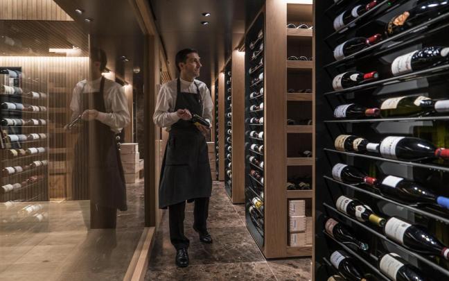 La bodega del restautante donostiarra Akelarre.