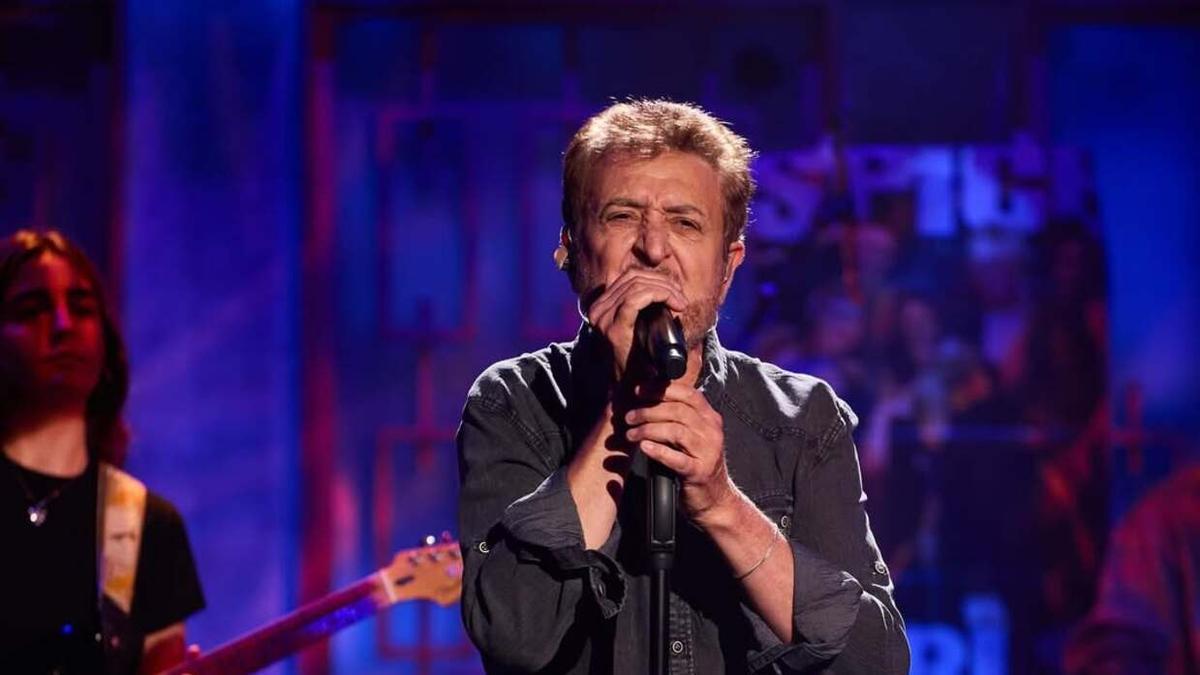 El cantante Manolo García, anoche en 'La Revuelta'