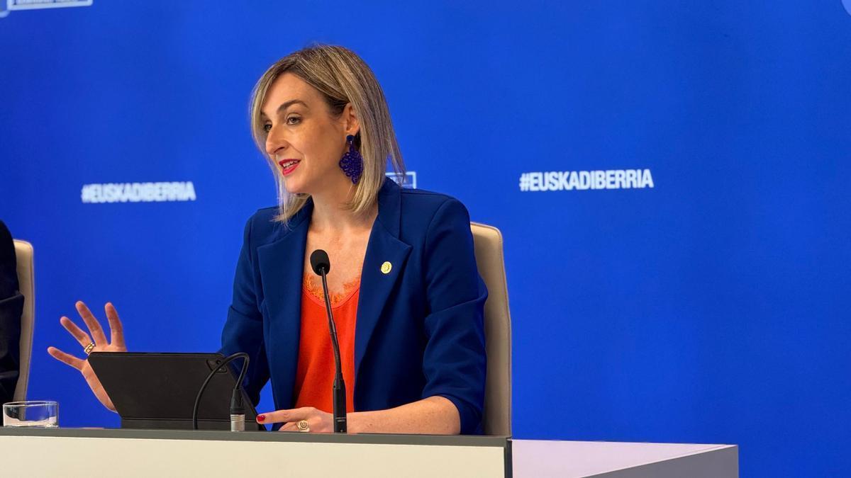 La portavoz del Gobierno vasco, Maria Ubarretxena