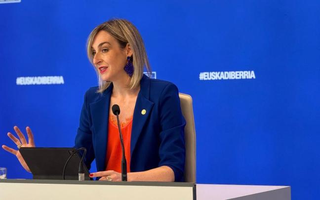 La portavoz del Gobierno vasco, Maria Ubarretxena
