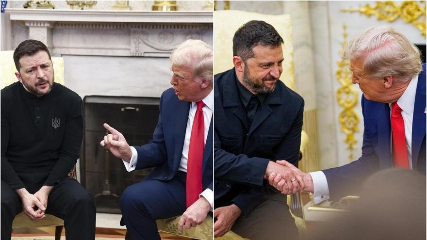 De su tenso encuentro en febrero a la complicidad de agosto: los gestos entre Trump y Zelenski