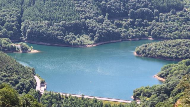 Embalse de Endara, una de las principales fuentes de abastecimiento de agua para la comarca del Bidasoa.