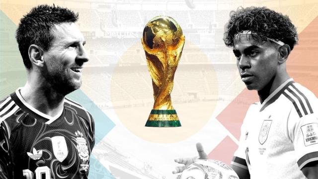 Leo Messi y Lamine Yamal