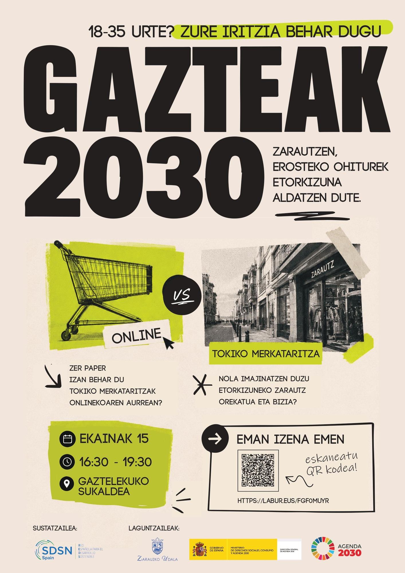 Cartel de la sesión del próximo lunes en el Gazteleku.