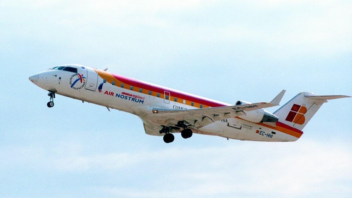 Un avión de Air Nostrum.
