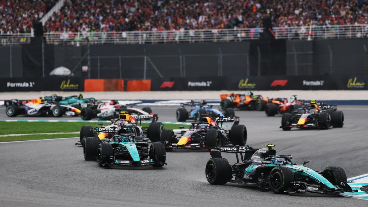 Imagen del Gran Premio de Bahréin, disputado en el circuito malasio de Sepang.