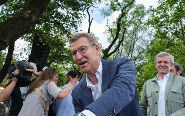 Feijóo durante un acto en A Coruña.