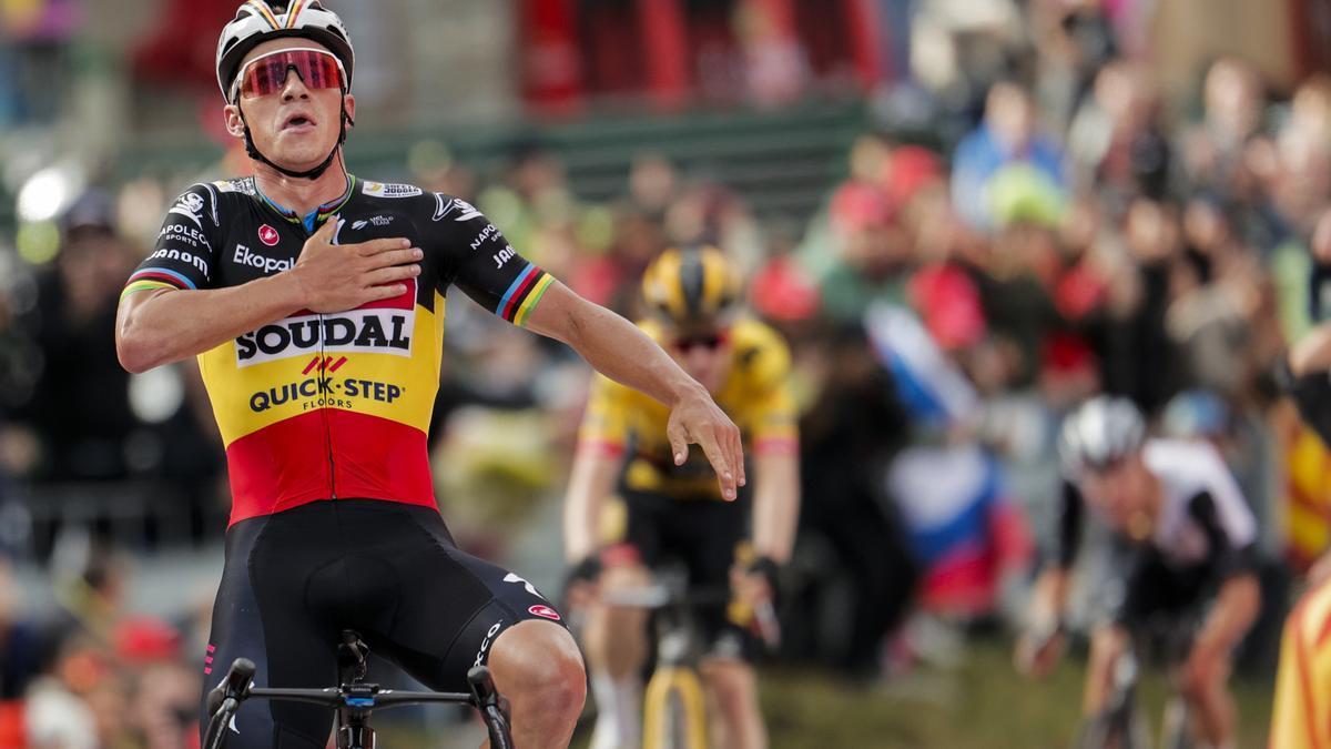 El ciclista belga Remco Evenepoel se impone en Arinsal.