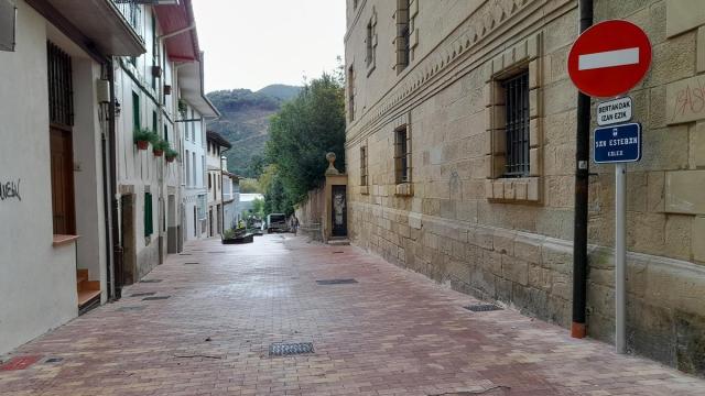 La calle San Esteban, tras la urbanización.