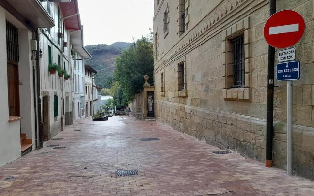 La calle San Esteban, tras la urbanización.