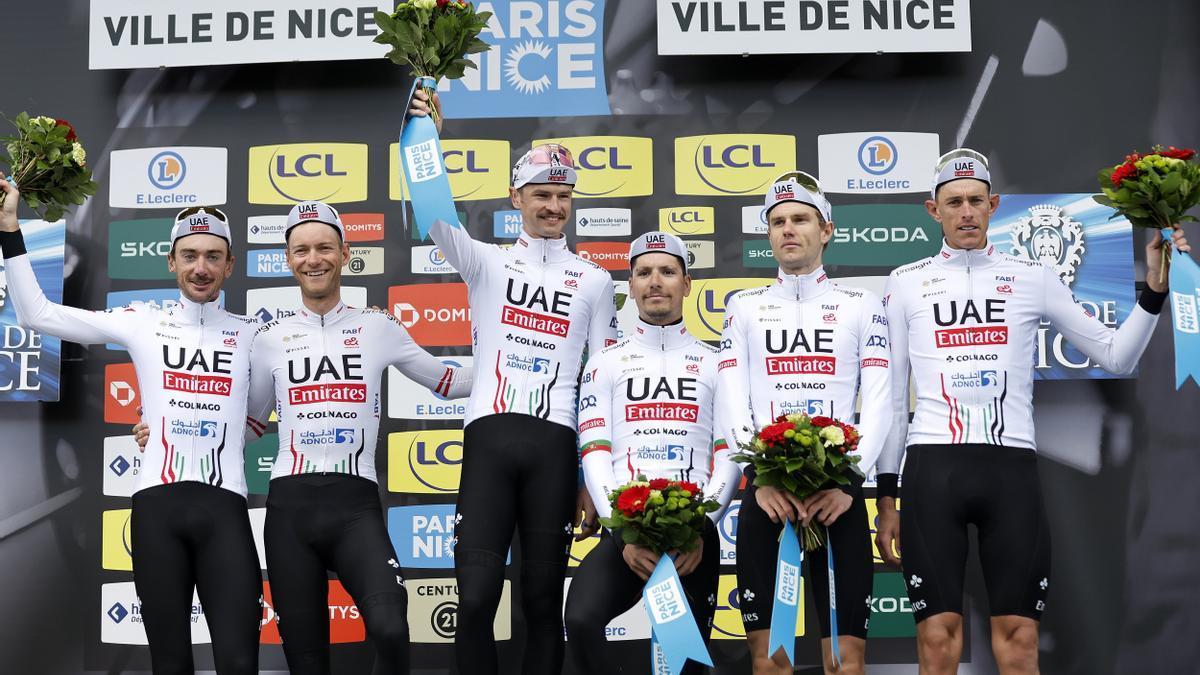 UAE, mejor equipo de la carrera, no pudo ganar la París-Niza con ninguno de sus ciclistas.