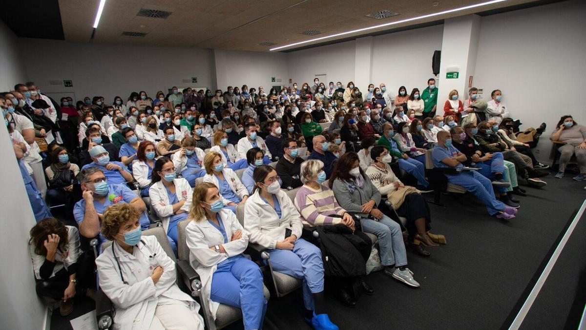 Asamblea del Sindicato Médico celebrada el pasado 9 de febrero.