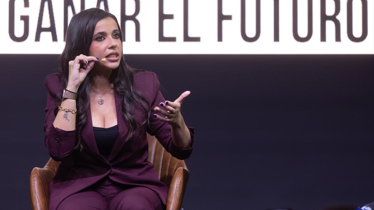 Sarah Santaolalla, en un acto político