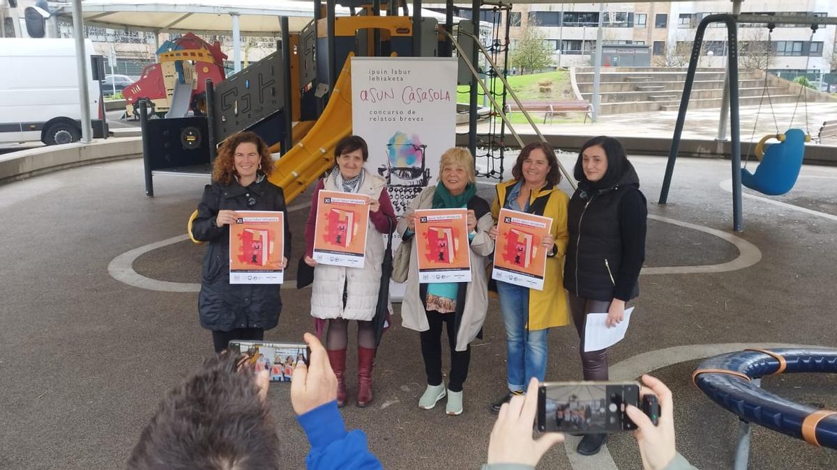Foto de la presentación del Concurso, celebrada ayer en el parque Nagore Laffage.