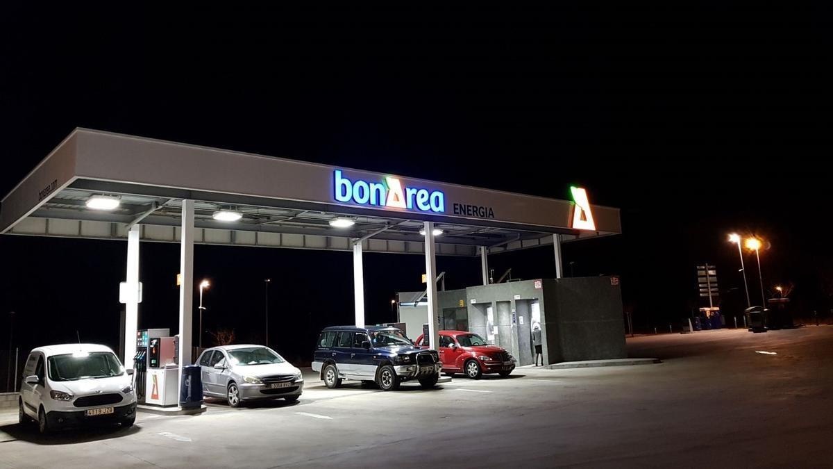 Una gasolinera de BonÀrea.