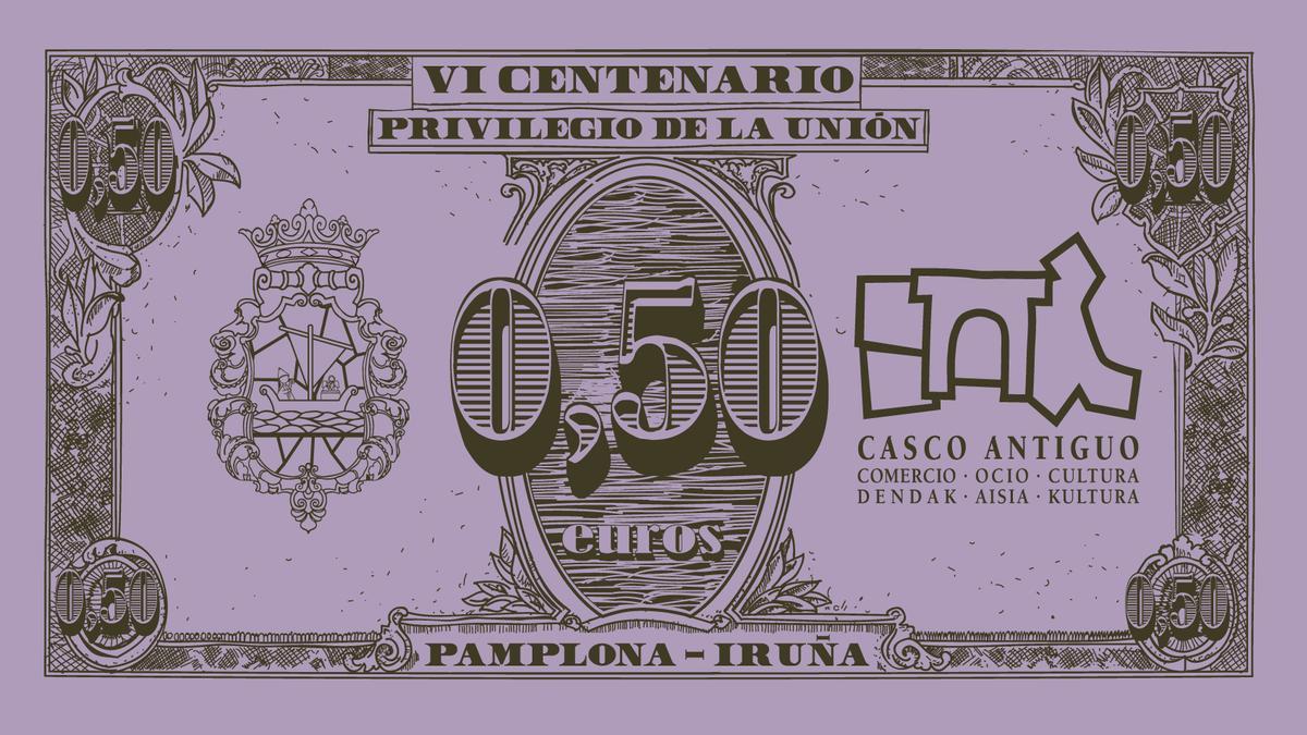 Billete de 0,50 en homenaje a la Población de San Nicolás.