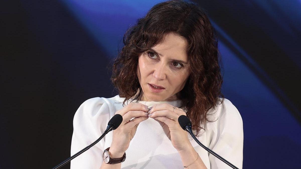 La presidenta madrileña, Isabel Díaz Ayuso.