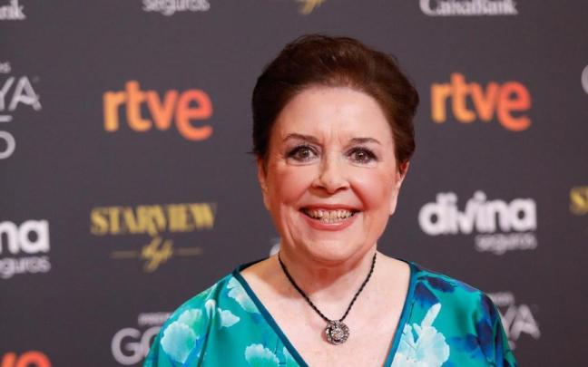 La actriz Mónica Randall en la ceremonia de entrega de los Premios Goya en 2021.