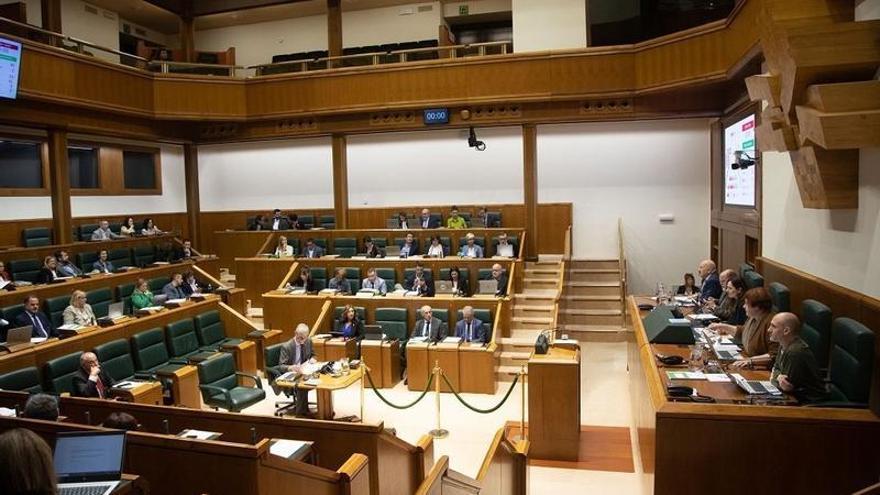 Pleno de este jueves en el Parlamento Vasco.