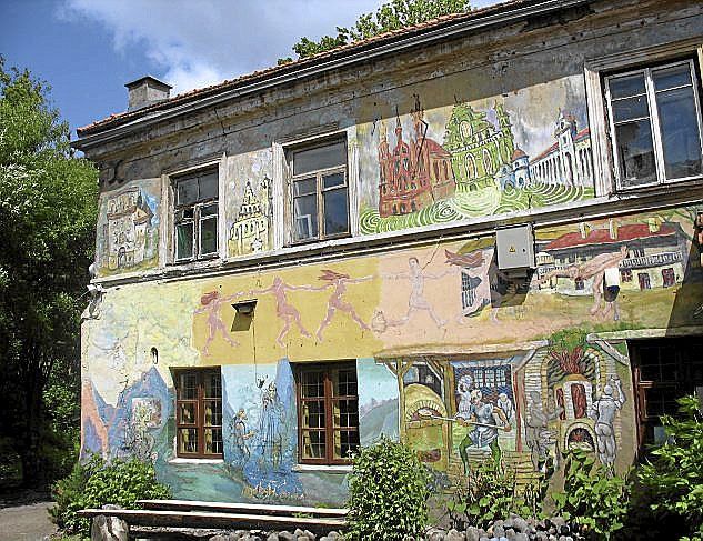 Una de las calles de Uzupish.