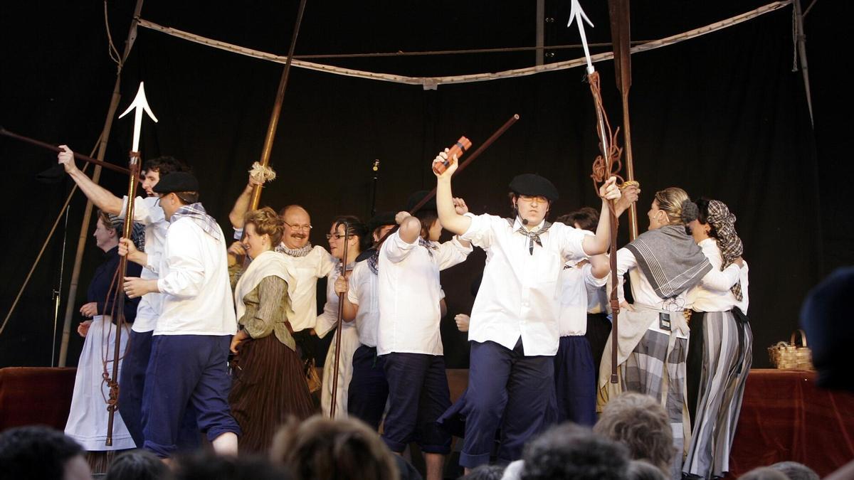 Oriotarras participando en una edición anterior de la Balearen Eguna.