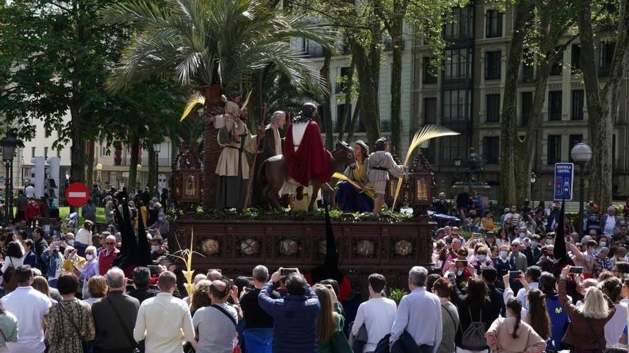 Ante la coincidencia de la Procesión del Borriquito con la Korrika el Domingo de Ramos, las cofradías acudirán con antelación o por otros recorridos 