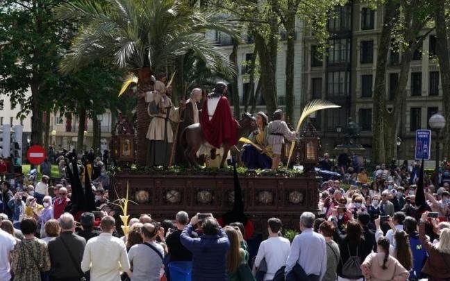 Ante la coincidencia de la Procesión del Borriquito con la Korrika el Domingo de Ramos, las cofradías acudirán con antelación o por otros recorridos 