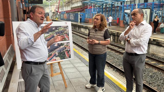Presentación, esta mañana, de la propuesta del Gobierno Vasco para la estación del topo de Galtzaraborda
