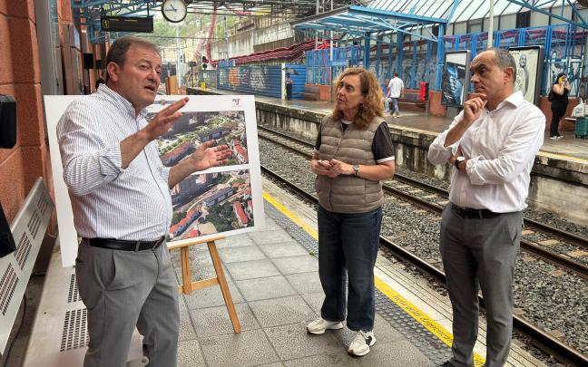 Presentación, esta mañana, de la propuesta del Gobierno Vasco para la estación del topo de Galtzaraborda