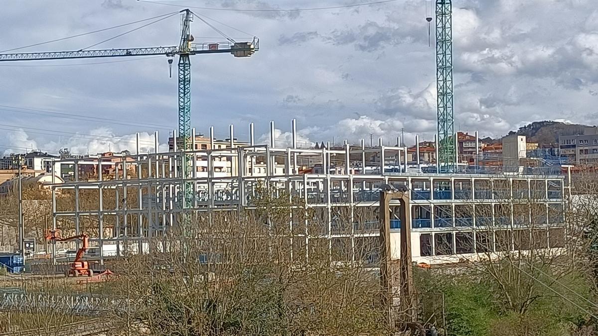 Estado de las obras del polideportivo