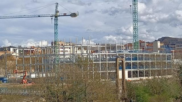 Estado de las obras del polideportivo