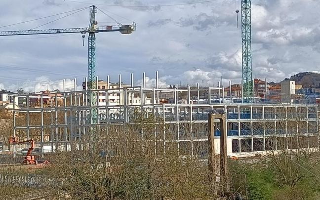 Estado de las obras del polideportivo