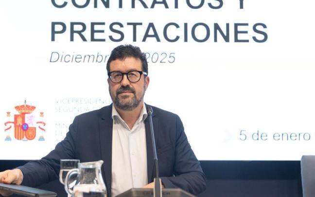 Los secretarios de Estado de Trabajo, Joaquín Pérez Rey, y de Seguridad Social y Pensiones, Borja Suárez