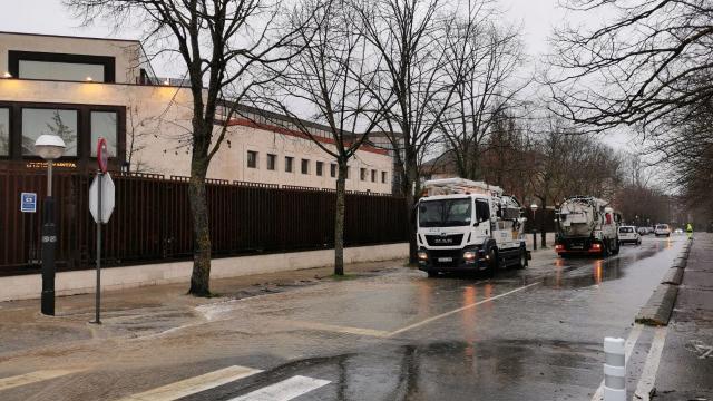 Balsa de agua en Lehendakaritza. ONDA VASCA