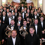 Los componentes de la Banda Municipal de Música de Bilbao. FOTO: www.teatroarriaga.eus